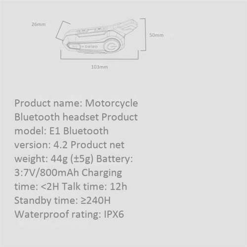 5X Motorfiets Bluetooth Headset Intercom Interconnectie Buitenritten 2