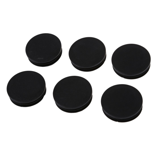 60 x Μαύρο Πλαστικό Στρογγυλό Σωλήνα 50mm Diameter Καπάκια Εισαγωγής Σωλήνα Καλύμματα 2