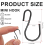 240Pcs 1-Inch Mini S-Shaped Hook, Small Metal Decorative for Crafts(Bl 3