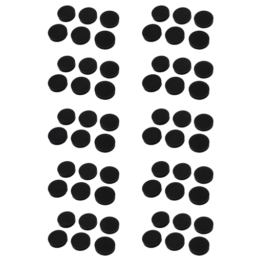 60 x Μαύρο Πλαστικό Στρογγυλό Σωλήνα 50mm Diameter Καπάκια Εισαγωγής Σωλήνα Καλύμματα 1