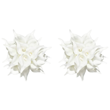 40 Pcs Artificial White Calla Lily Flowers with Soft Latex Materials f