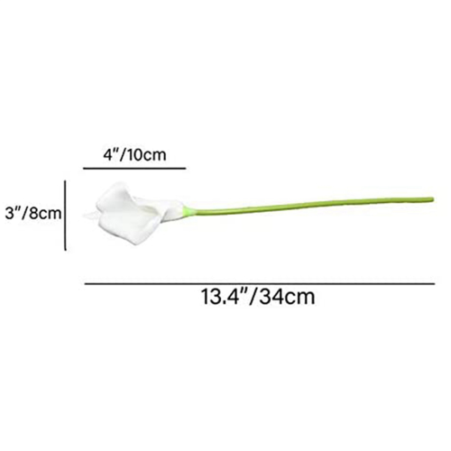 40 Pcs Artificial White Calla Lily Flowers with Soft Latex Materials f 2
