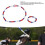 Collana e bracciale baseball Blu scuro/Rosso60cm/23.6in 5