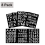 16 Sheets Self-Adhesive Vinyl Letters Numbers Kit, Mailbox Sticker for 8