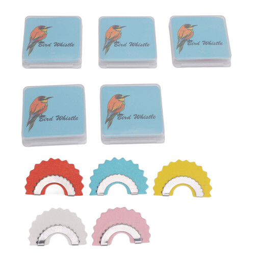 Vogelpfeife Zungen-Krachmacher, 5 Farben, Papier 2