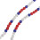 Baseball-Halskette 61 Perlen 60 cm bunt 6