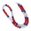 Baseball-Halskette 61 Perlen 60 cm bunt 8