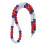 Baseball-Halskette 61 Perlen 60 cm bunt 10
