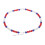 Baseball-Halskette 61 Perlen 60 cm bunt 14