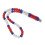 Baseball-Halskette 61 Perlen 60 cm bunt 3