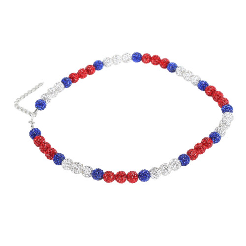 Collier de baseball 49 perles 50cm/19.7in Multicolore