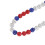 Collier de baseball 49 perles 50cm/19.7in Multicolore 6