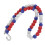 Collier de baseball 49 perles 50cm/19.7in Multicolore 5
