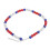 Collier de baseball 49 perles 50cm/19.7in Multicolore 15