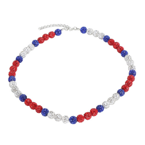 Collier de baseball 49 perles 50cm/19.7in Multicolore 1