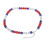 Collier de baseball 49 perles 50cm/19.7in Multicolore 16