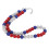 Collier de baseball 49 perles 50cm/19.7in Multicolore 10