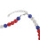 Collier de baseball 49 perles 50cm/19.7in Multicolore 11