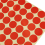 3 Set 19mm Circles Round Code Stickers Self Adhesive Sticky Labels Red 8