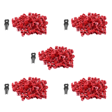 500Pcs Red RJ45 Port Ethernet LAN Hub Anti Dust Cover Plug Cap Blockou