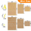 24 Sheets Letter Resin Stickers, Small Alphabet Number Stickers for Ar 4