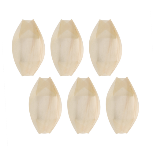 300X Finger Food - Μπολ, "Βάρκα" Βιοδιασπώμενο Ξύλο 11 cm x 6,5 2