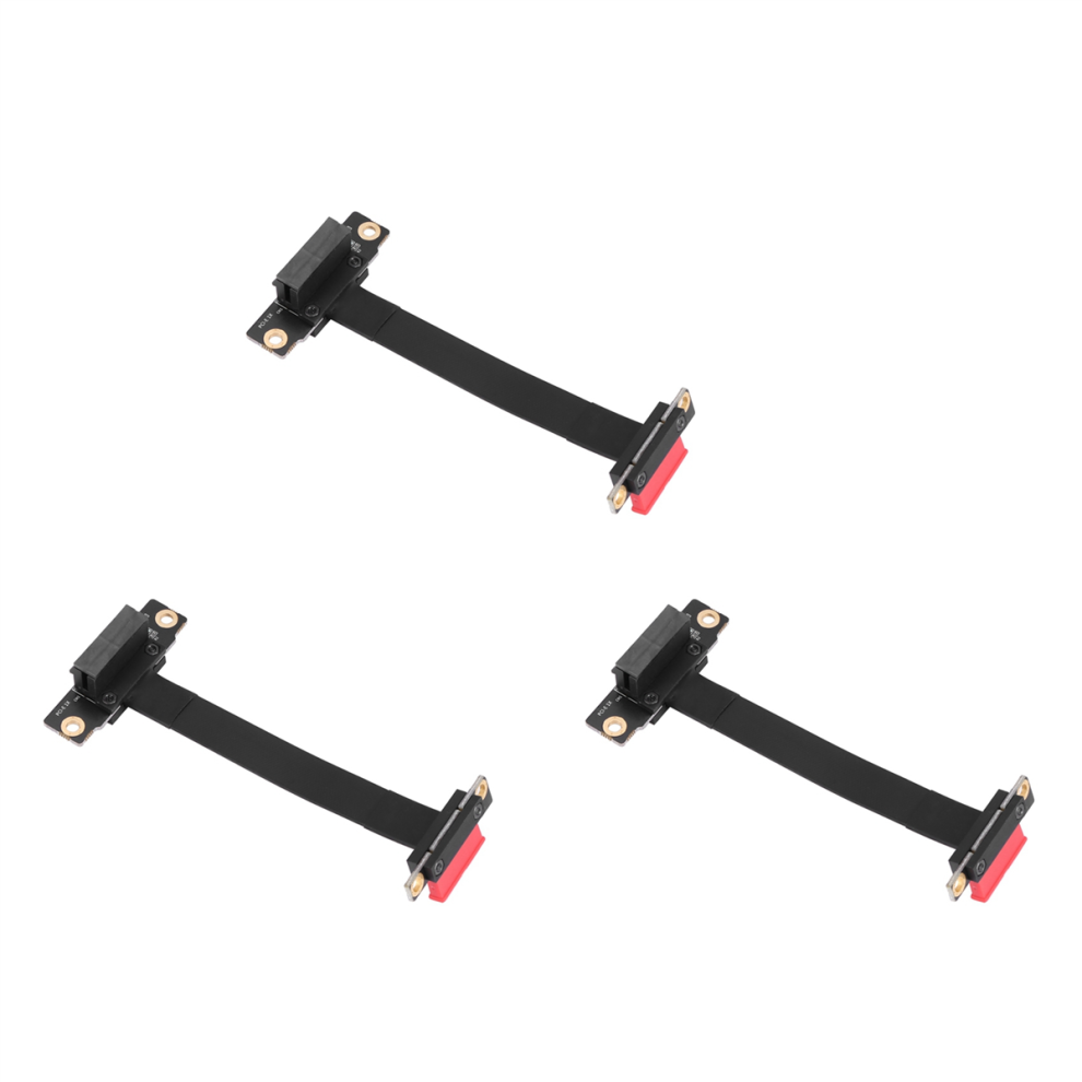 3X Pcie X1 Riser Cable Dual 90 Degree Right Angle Pcie 3.0 To Extensio 4851780601002