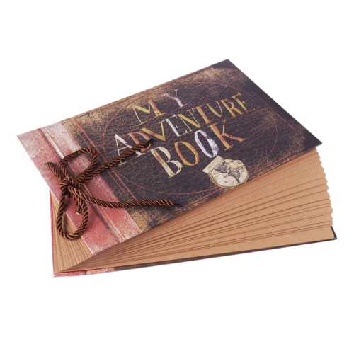2X Χειροποίητη DIY επικόλληση άλμπουμ Vintage Tether My Adventure Book Up Family 2