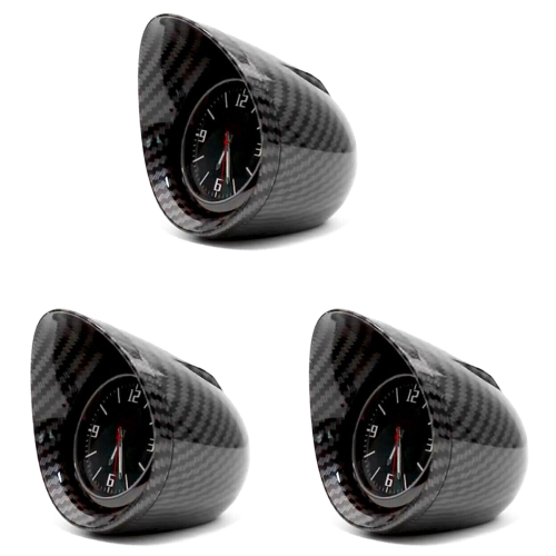3x elektronische auto SUV interieur dashboard klok console decor achtergrondverlichting 1