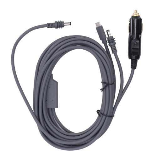 16 Fuß 18 AWG Sat Zigarettenanzünderkabel Grau DC12-24V 1
