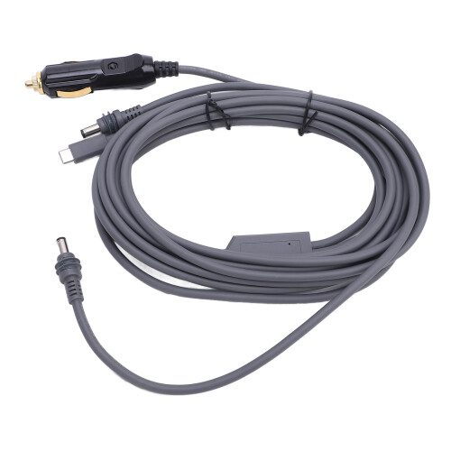 16 Fuß 18 AWG Sat Zigarettenanzünderkabel Grau DC12-24V