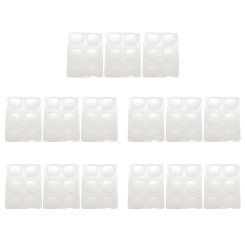 90 Pieces Drum Damper Gel Pads Silicone Drums for Tone Control-Clear