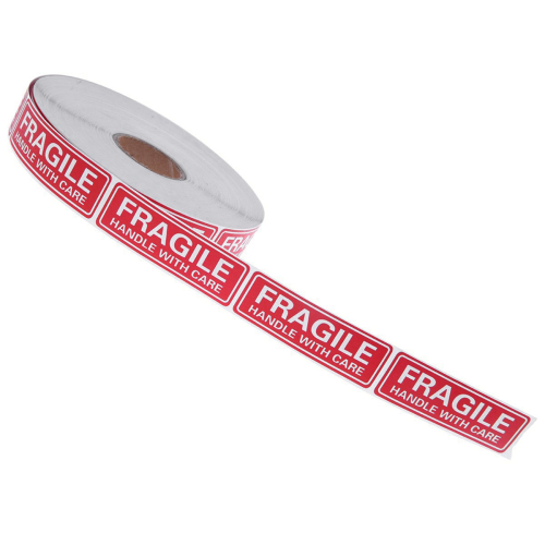 6 Roll/500Pcs Fragile Stickers - Handle with Care Labels for Moving, S 2