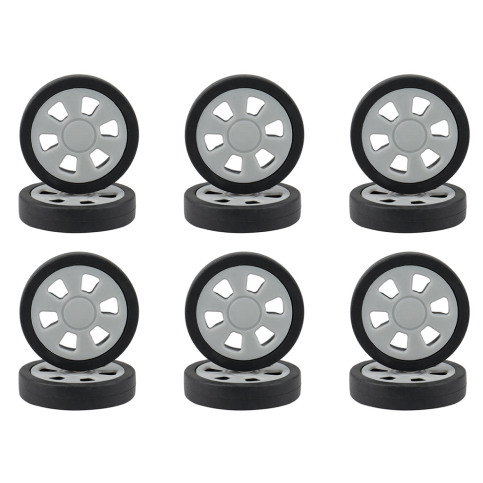 12X Luggage Accessories Wheels Aircraft Suitcase Pulley Rollers Mute W 4851780603426