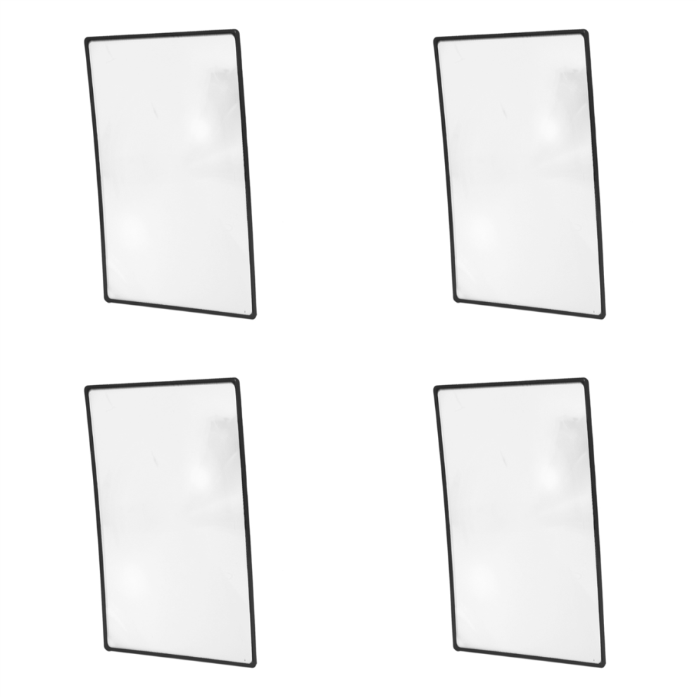 Torribaly Black 4X Reading Support Sheet Magnifier Magnifying Glass 3-Zoom