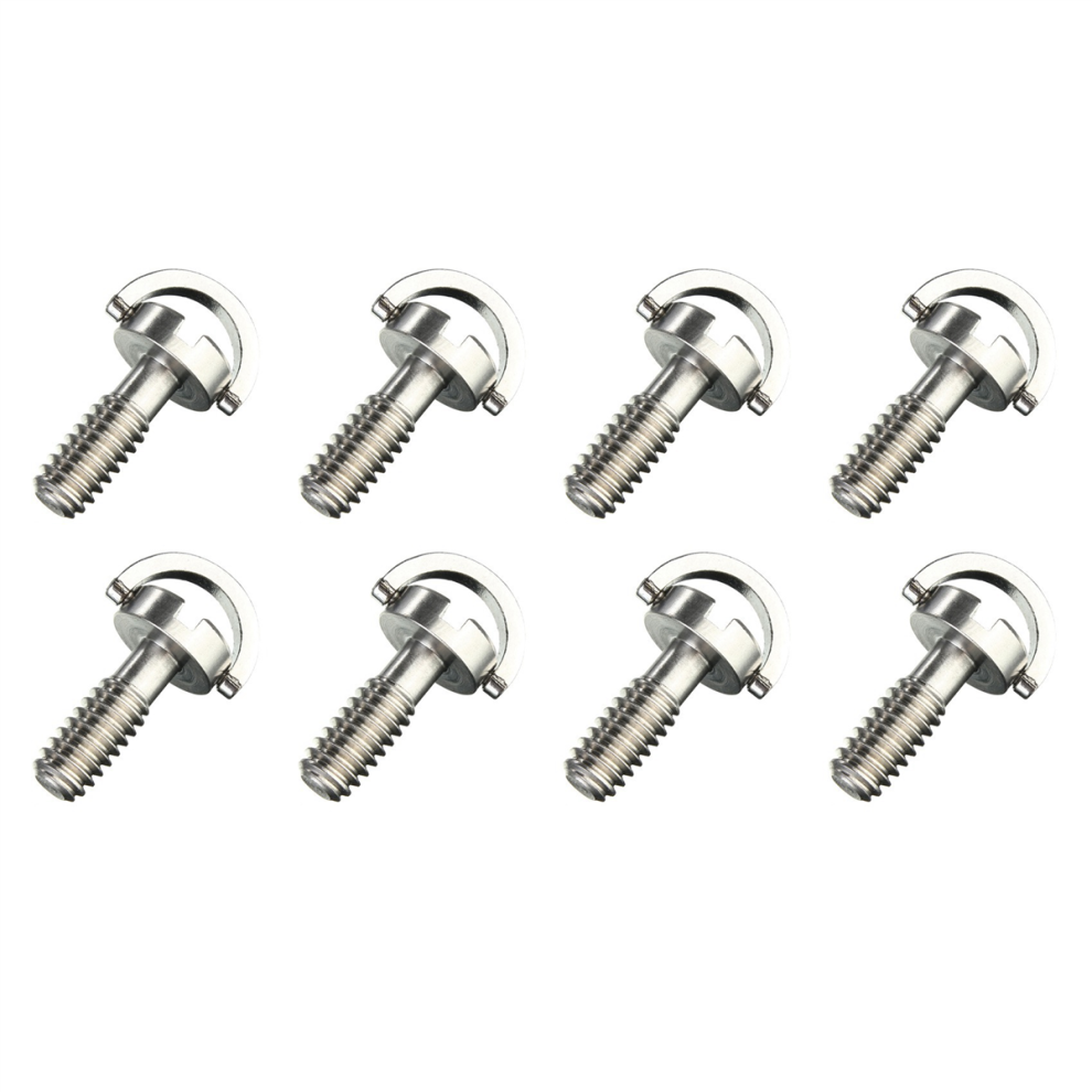 8X Long 1/4 inch D-Ring Screw Stainless Steel for Camera Tripod Quick-image-OPC-PJDJ7JJ-NEW