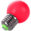 6X E27 LED Light Warm Red Bulb Plastic (0.5W Power, Red) 5