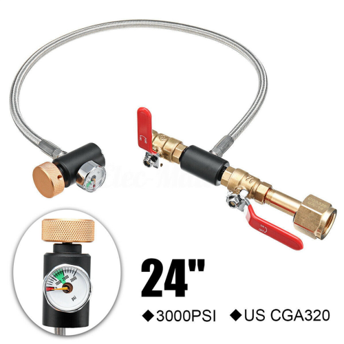 3X Σωλήνας προσαρμογέα φιάλης CO2 G1/2, κιτ σύνδεσης σταθμού για Fi 2