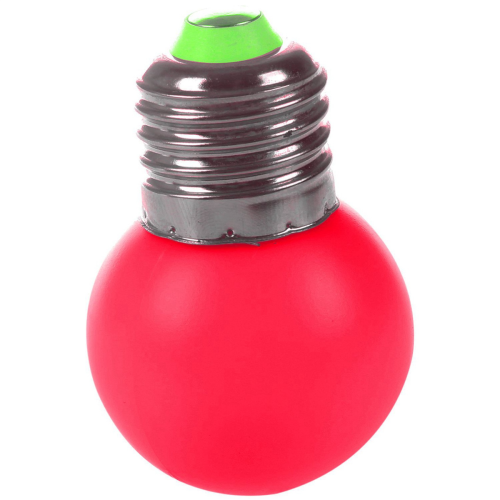 6X E27 LED Light Warm Red Bulb Plastic (0.5W Power, Red) 2