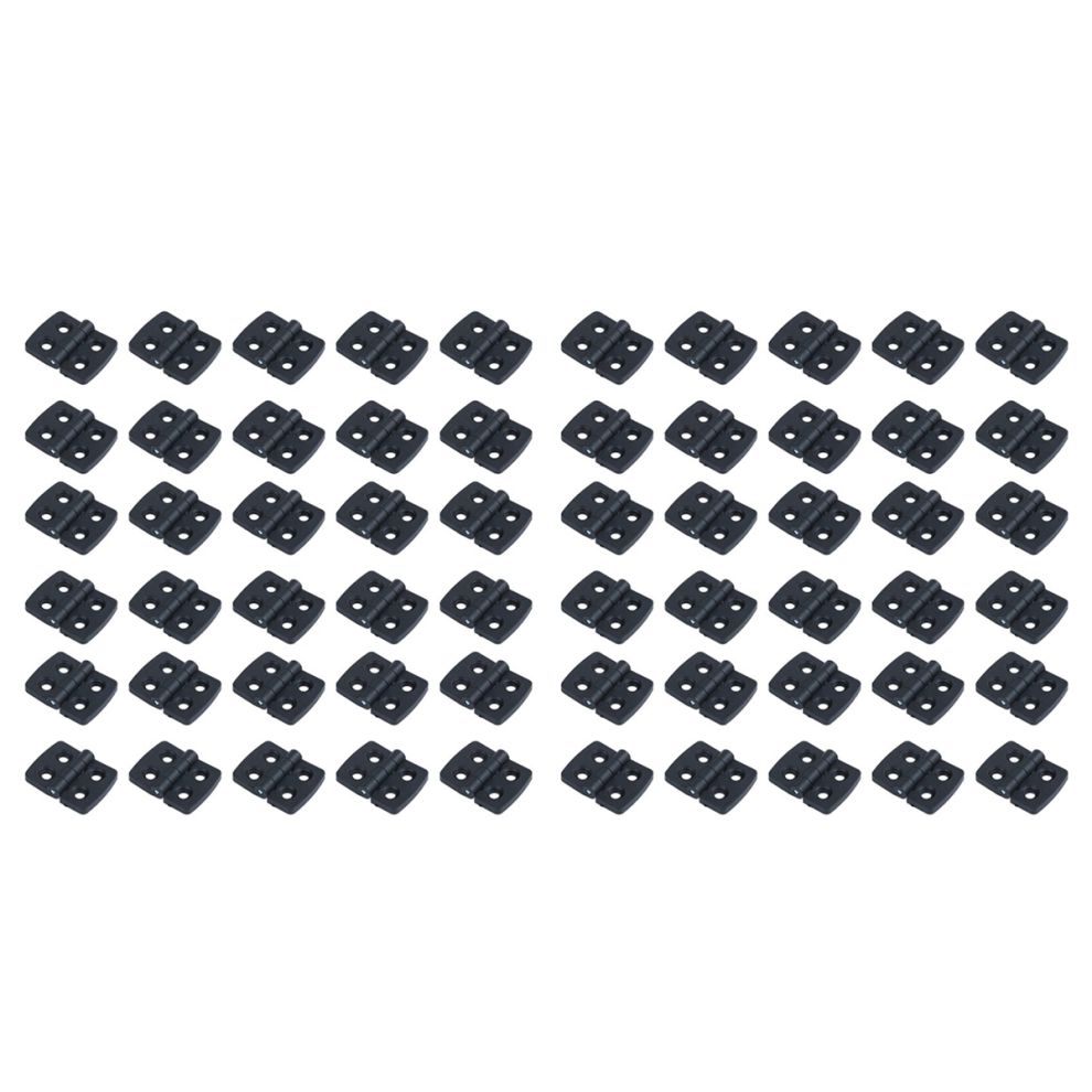 60Pcs Reinforced Black Plastic Door Hinges 40Mm X 30Mm 4851780607998