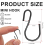 600Pcs 1-Inch Mini S-Shaped Hook, Small Metal Decorative for Crafts(Bl 3