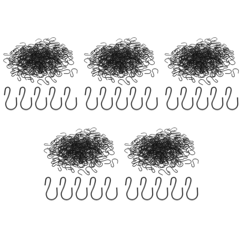 600Pcs 1-Inch Mini S-Shaped Hook, Small Metal Decorative for Crafts(Bl 1