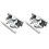 2Pcs Spring Loaded Door Easy Lock Stop Catch Release Clamp Double Roll 1