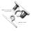 2Pcs Spring Loaded Door Easy Lock Stop Catch Release Clamp Double Roll 7