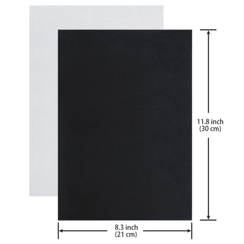 Black Adhesive Back Felt Sheets Fabric Sticky Self-Adhesive and Water 2