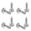 4X Hand Retractable Spring Plunger with Knurled Handle Lock-Out M6 Typ 1