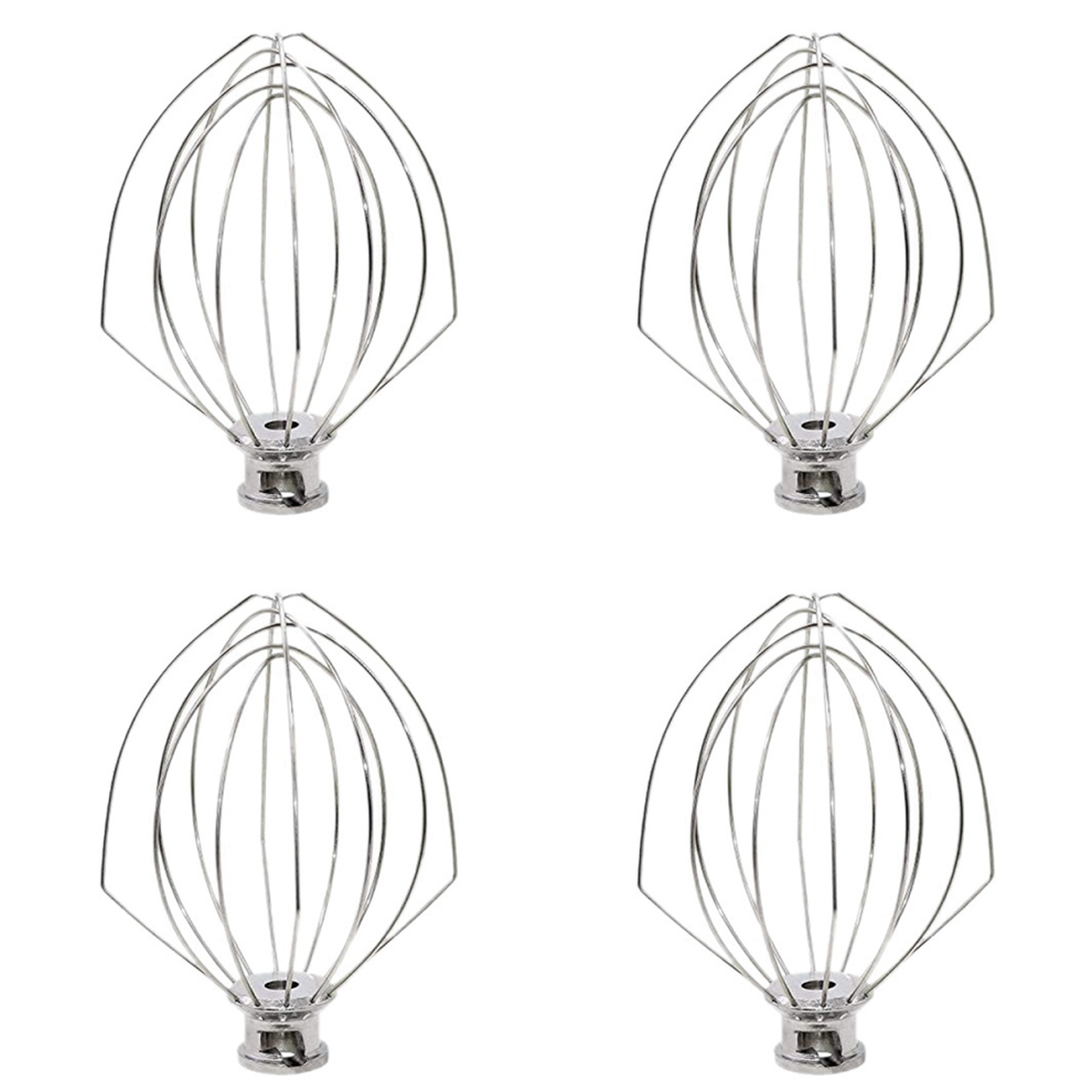 4X K5AWW Frusta Metallica Di Ricambio Per Mixer Verticale, Contenitore Di Sollevamento Da 5 Litri-image