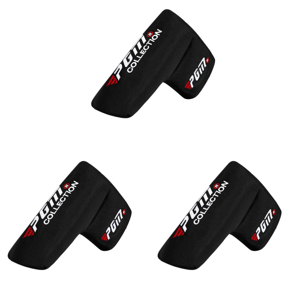 Photos - Golf 3X Putter Head Cover Headcover Club Protect Heads for Embroidery