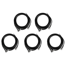 5X RG58 RG-58 50 Ohm Autoantenne Coaxiale Kabel 5 Meter Uhf Vrouwelijk naar