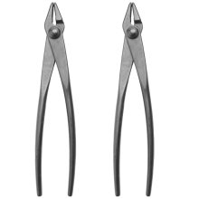 Lot de 2 pinces à tréfiler en acier à bord rond de 20 cm pour jardin